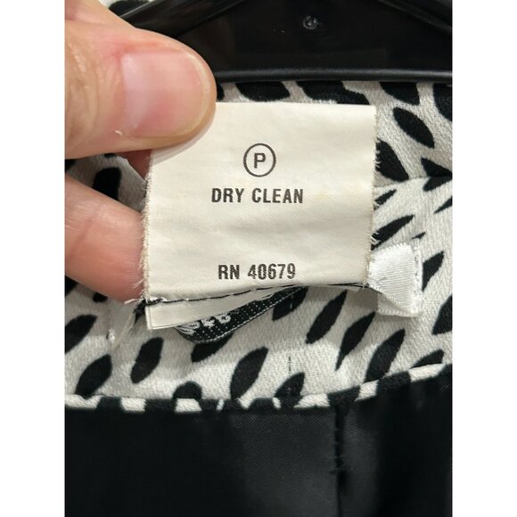 Roth LeCover Blazer Jacket Size 8 Geometric Pattern Button Up Pockets - Picture 7 of 9